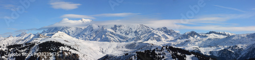 panoramique sur le mont-blanc © joël BEHR