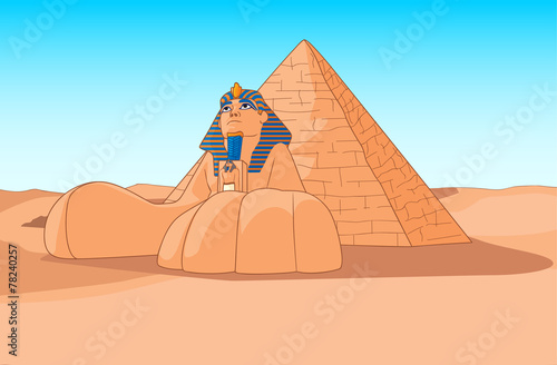 the Sphinx and pyramids Egypt