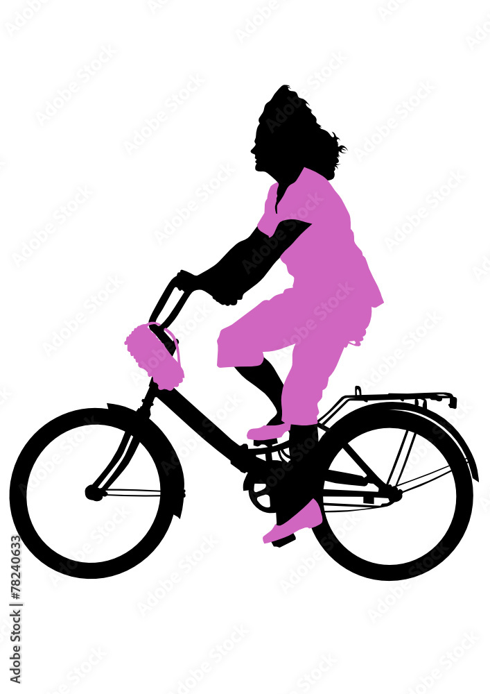 Fototapeta premium Womens cyclist