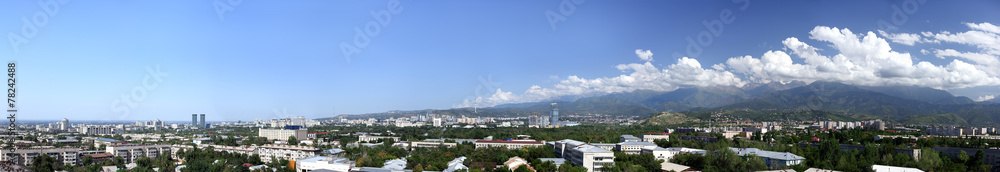 Almaty city panorama