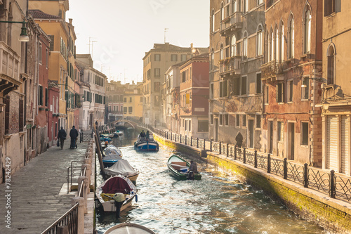 Unknown places and canals in Venice