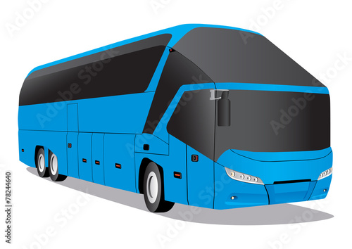 Blue bus