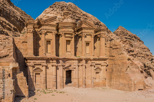 The Monastery (Al Deir) in Nabatean city of  Petra Jordan