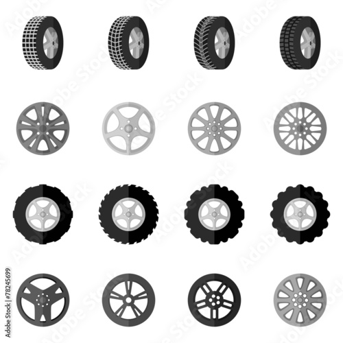 Tire Icon Black