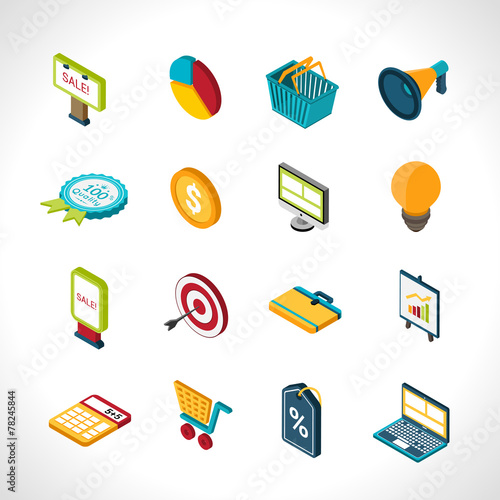 Marketing Icons Isometric