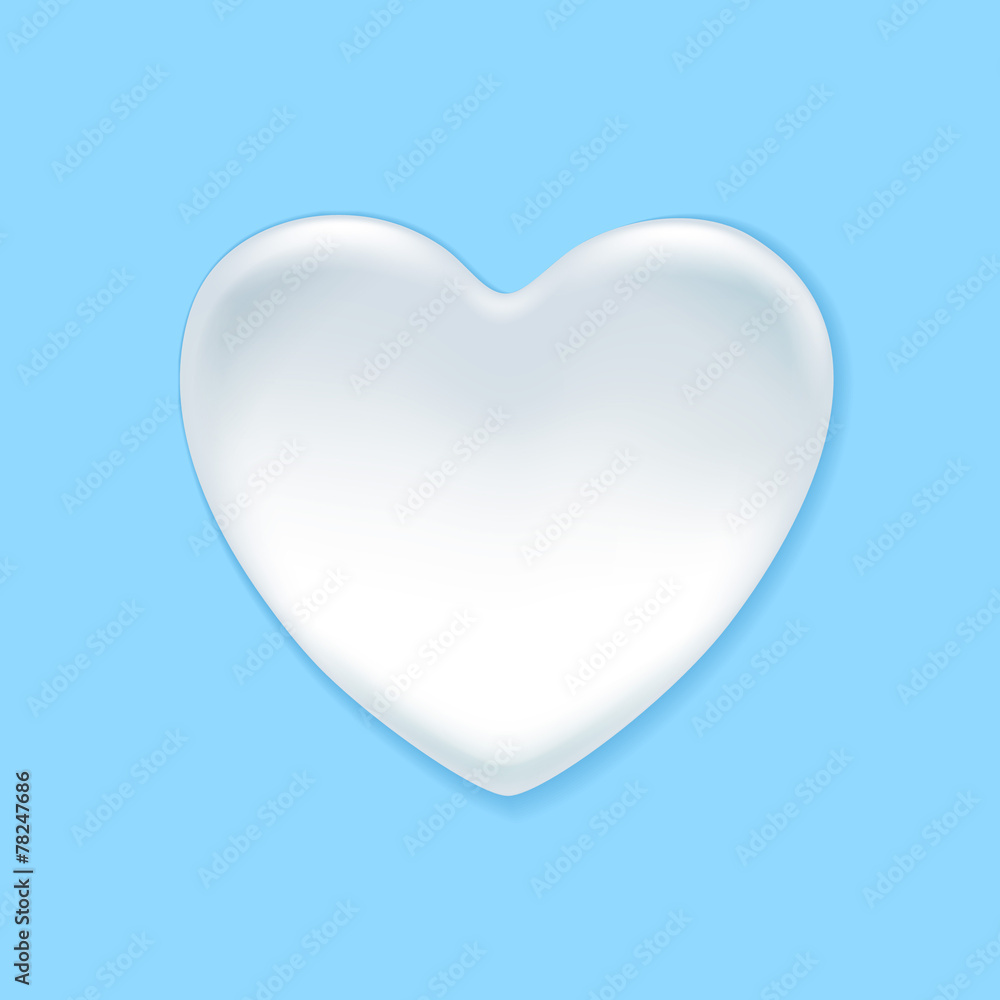 Milk, yogurt or cream splash shaped in heart form. Milk, yogurt or cream splash shaped in heart form.