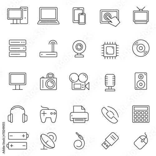 Technology and Electronics Icons