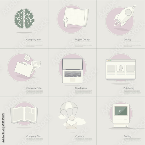 Business Teamwork concept icons