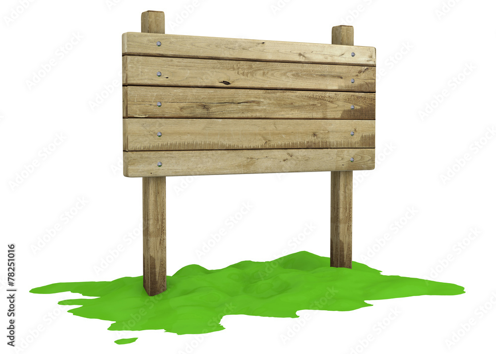 Wood Signboard - 3D Wood Signboard - 3D