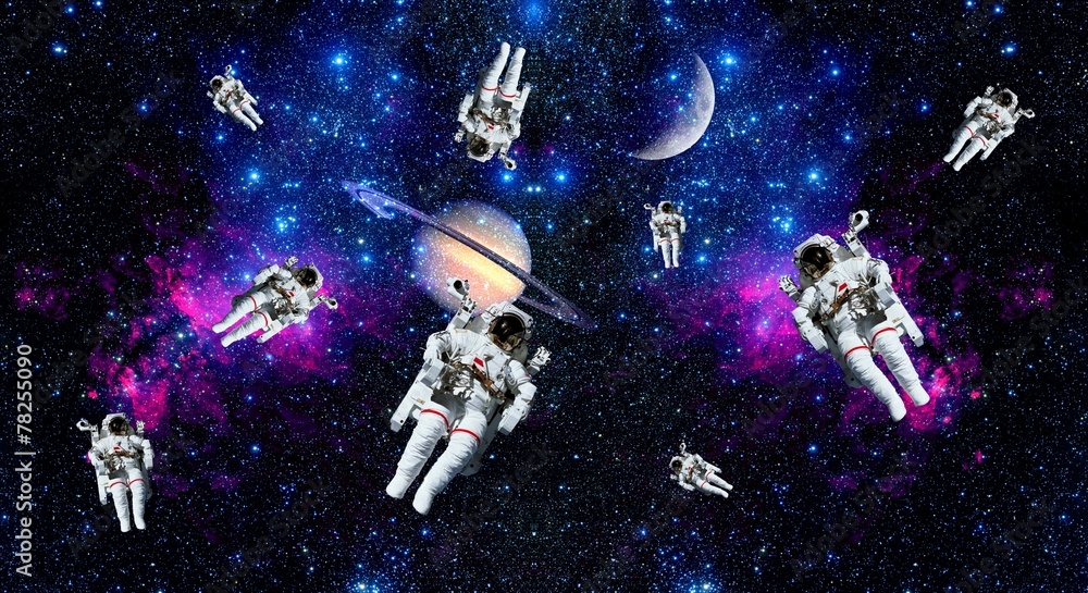 Astronauts Space Stars Background Astronauts Space Stars Background