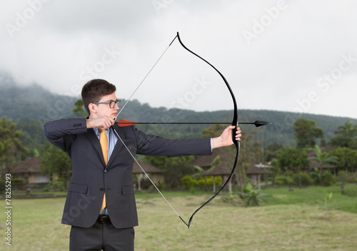 businessman with bow photo