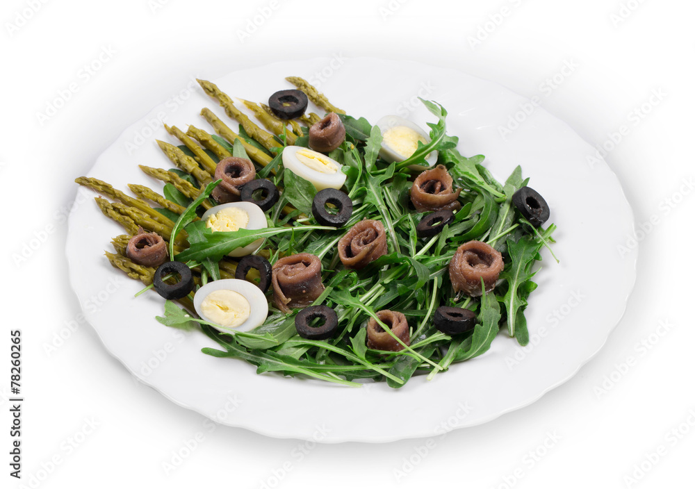 Asparagus salad with anchovies