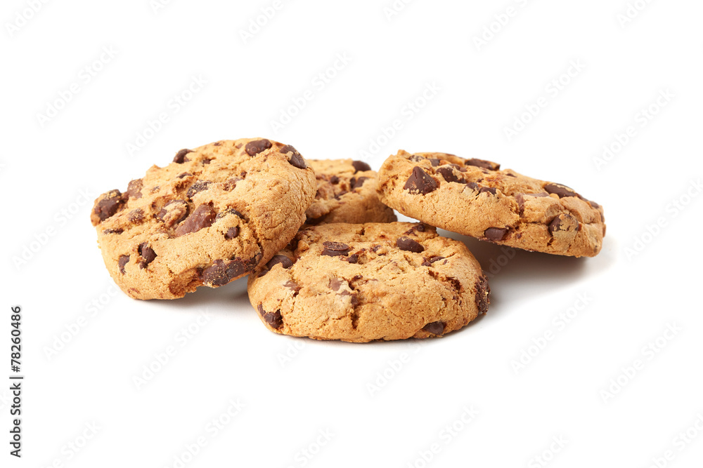 chocolate cookies on white chocolate cookies on white