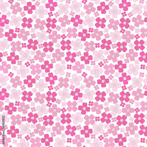 Floral baby girl seamless background pattern