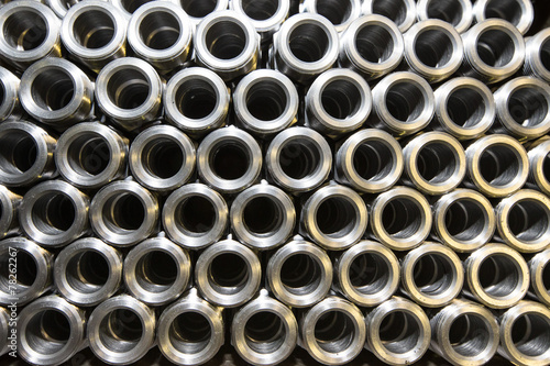 Background of steel tubes