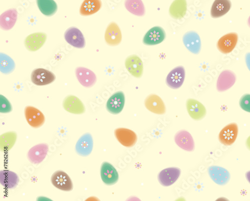 Vector Easter seamless pattern , soft, blurred effect.