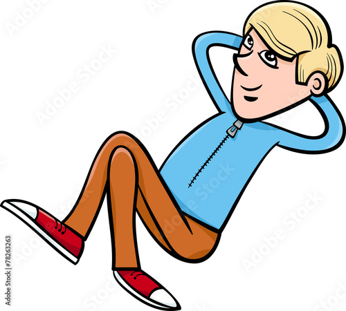 dreamer boy cartoon illustration