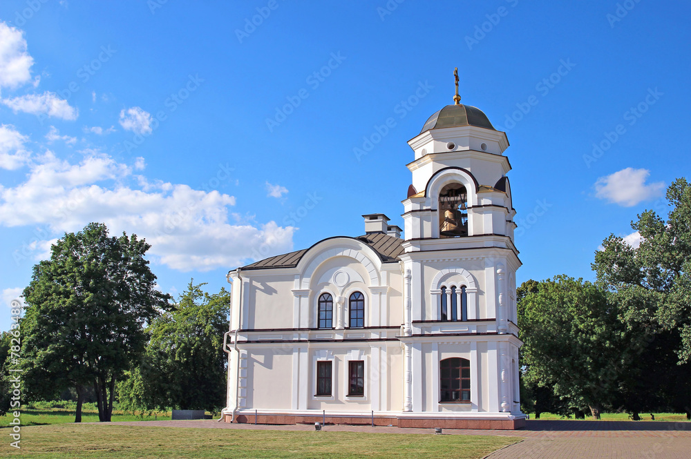 The bell tower at the memorial complex Brest Fortress in Brest,