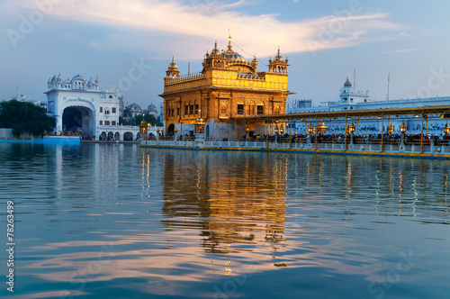 Golden Temple in the evening. Amritsar. India © Elena Odareeva