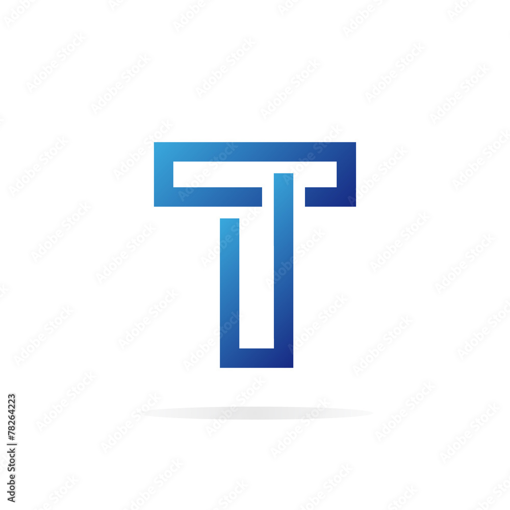 Logo T letter for company vector design template. Logo T letter for company vector design template.