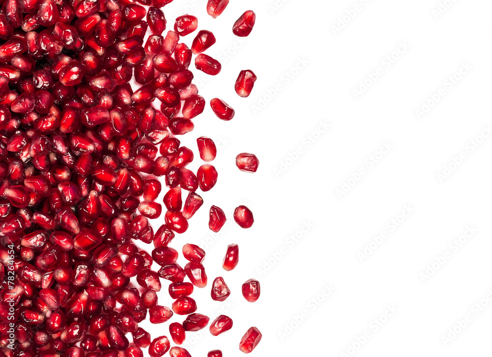 scattered from the side pomegranate seeds, can be used as a back scattered from the side pomegranate seeds, can be used as a back