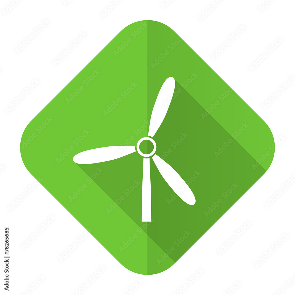 windmill flat icon renewable energy sign