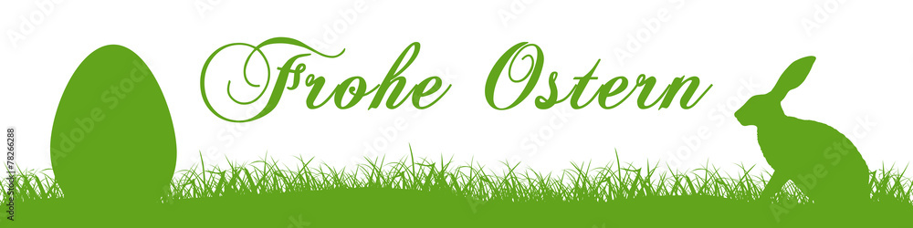 eb2 EasterBanner - nahtlos - Frohe Ostern - grün 4zu1 g3182