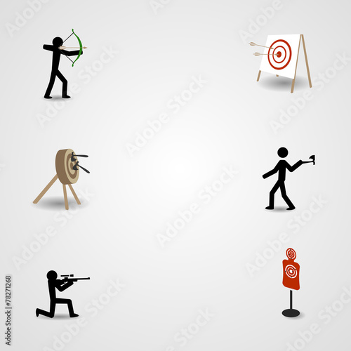 Shooting, archery and axe throwing