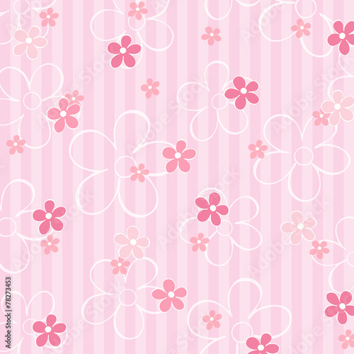 Karte Blumen muster rosa gestreift