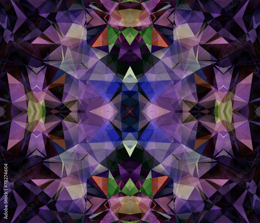 Fototapeta premium Ethnic pattern. Abstract kaleidoscope
