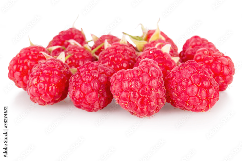 fresh raspberry on white background fresh raspberry on white background