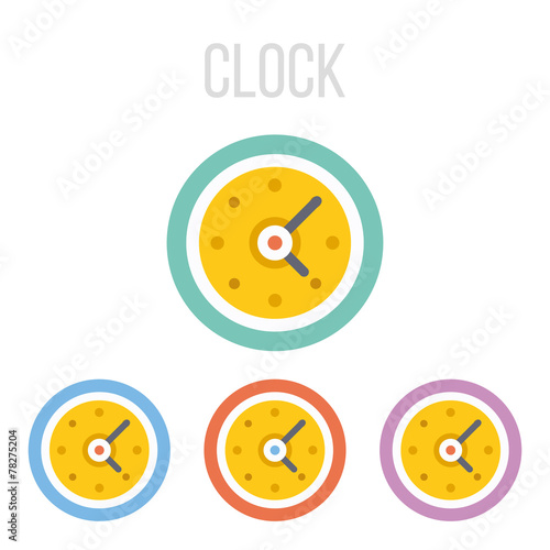 Vector clock icons