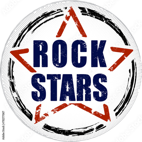 Rock stars grunge design.
