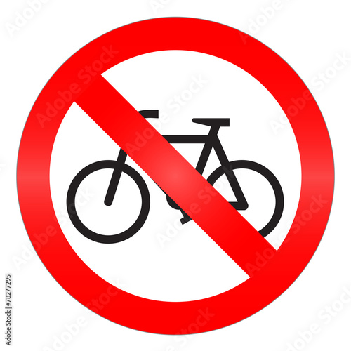 interdit aux vélos