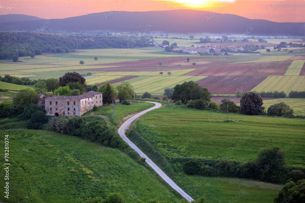 Fototapeta premium Toscana,campagna di Monteriggioni.
