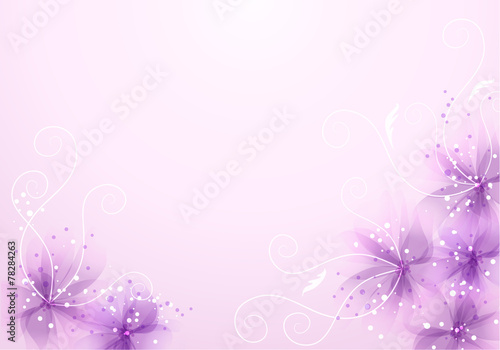 Fototapeta Naklejka Na Ścianę i Meble -  vector background with flowers