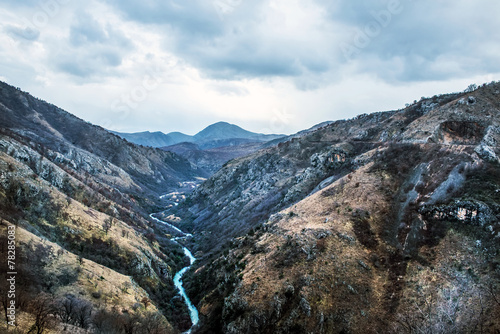 The canyon of Tara river (Kanjon rijeke Tare) in Montenegro, the © sonyakamoz