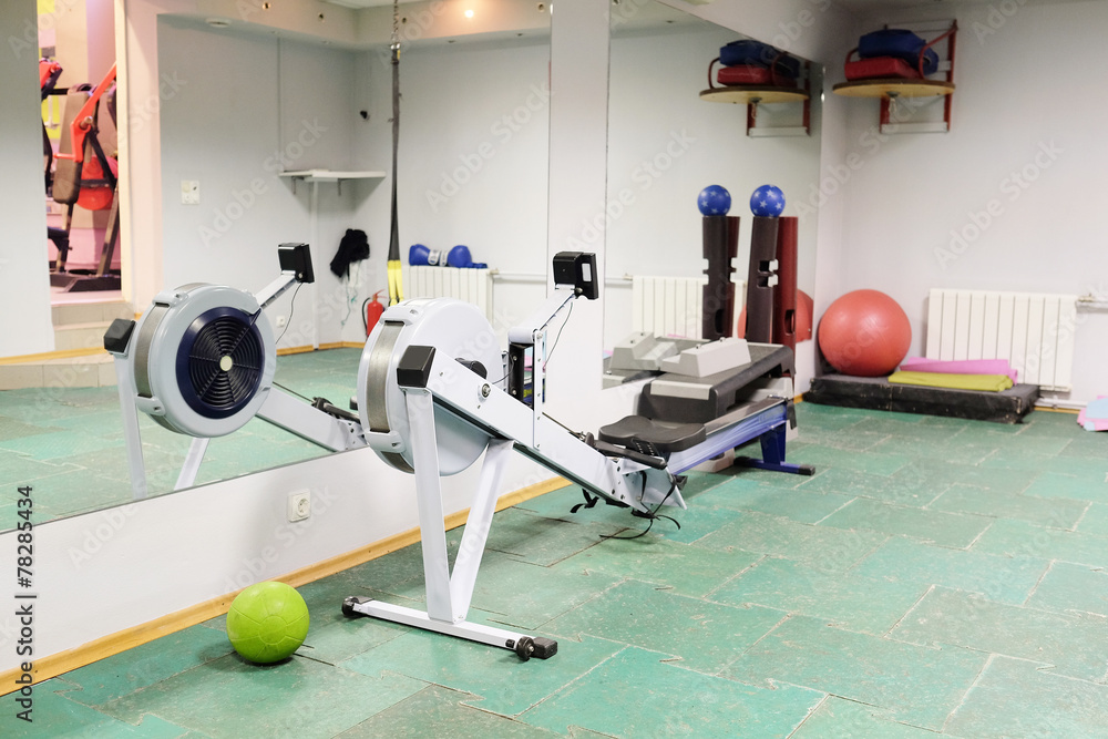 Fitness gym with sports equipment Fitness gym with sports equipment
