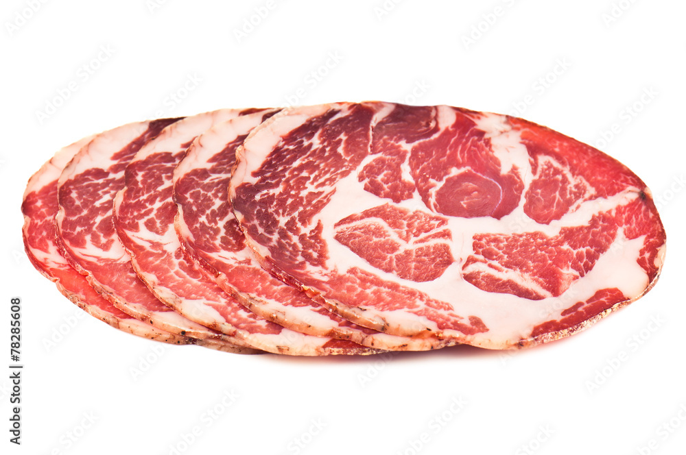 sliced prosciutto sliced prosciutto