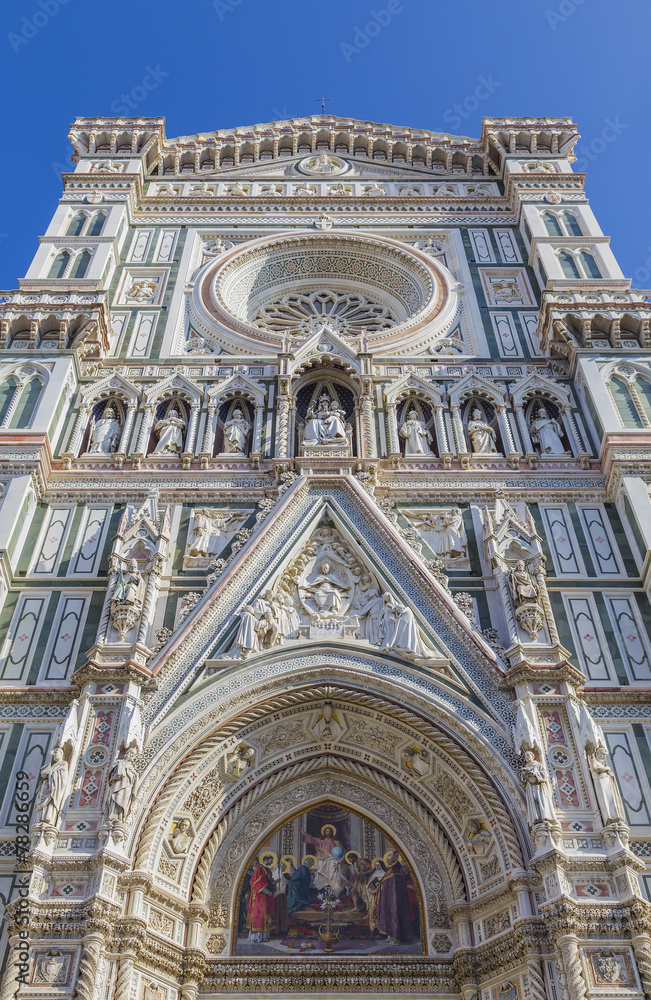 Detail of the facade of the Cathedral