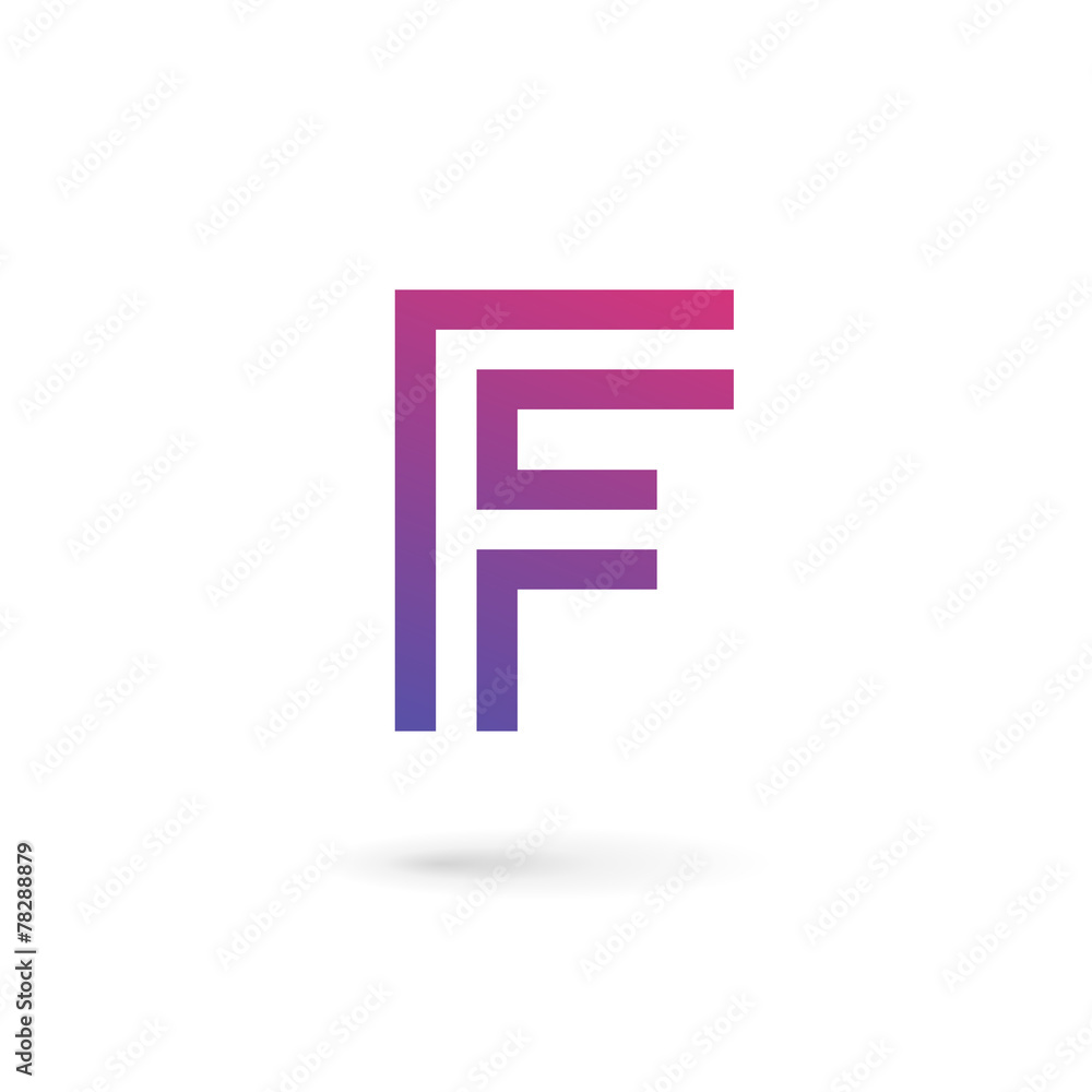 Letter F logo icon design template elements Letter F logo icon design template elements