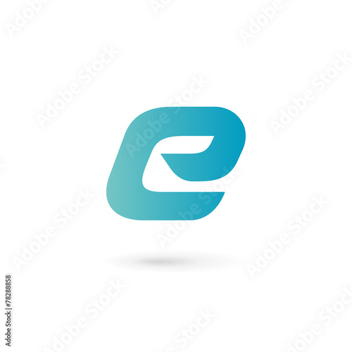 Letter E logo icon design template elements