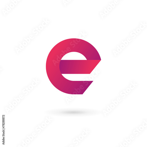 Letter E logo icon design template elements