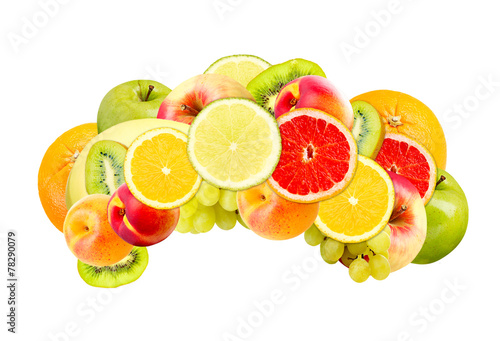 Fruit wig isolated on white