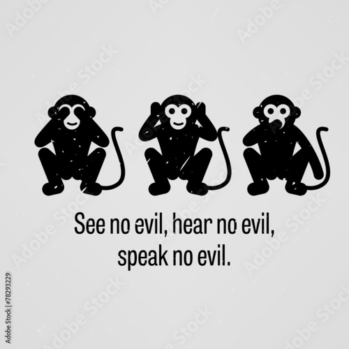See no Evil, Hear no Evil, Speak no Evil