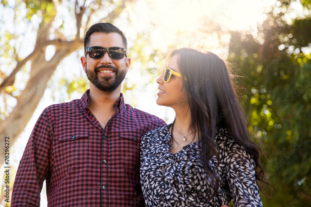 Fototapeta premium Young man and his girlfriend