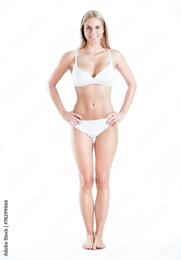Muscular female body in underwear Muscular female body in underwear