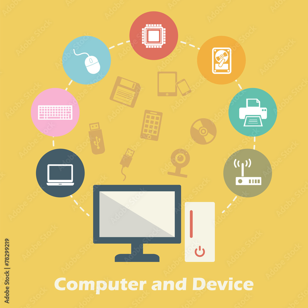 computer and device concept computer and device concept