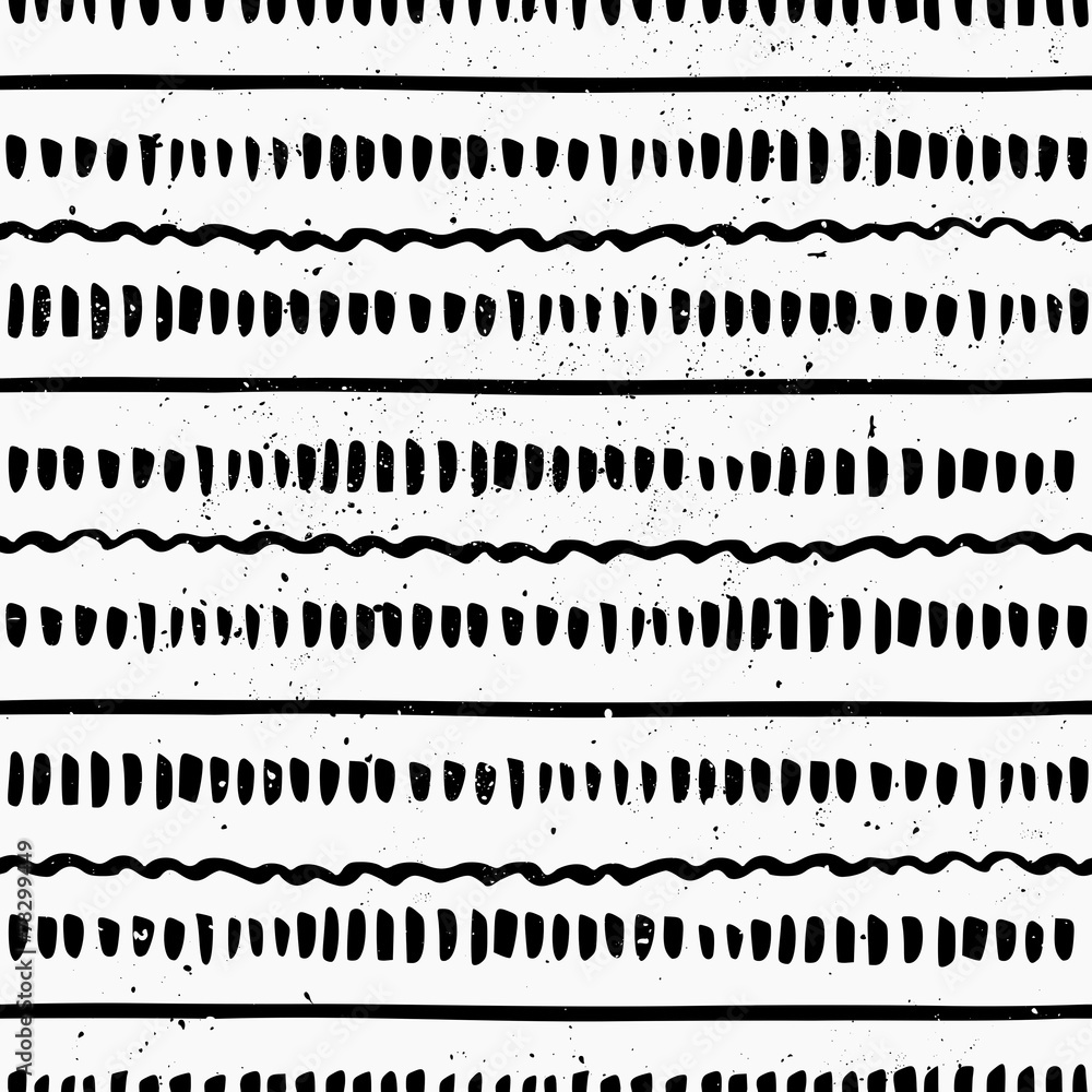 Hand Drawn Abstract Seamless Pattern Hand Drawn Abstract Seamless Pattern