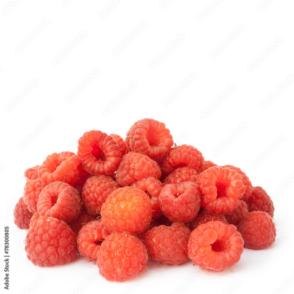raspberries isolated on white background raspberries isolated on white background